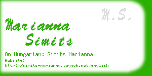 marianna simits business card